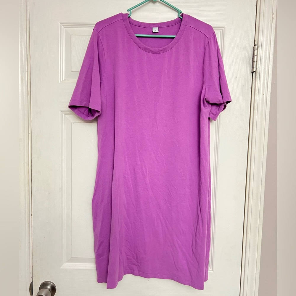 Old Navy Women's Midi Dress in Vibrant Purple